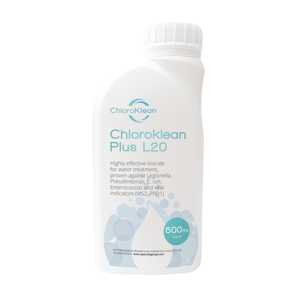ChloroKlean Plus L20 500ml - BPR Compliant Chlorine Dioxide Disinfectant