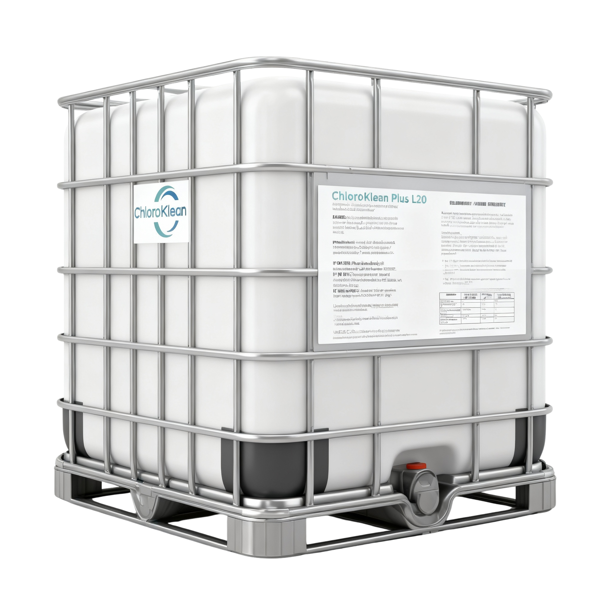 ChloroKlean Plus L20 IBC 1000L - BPR Compliant Chlorine Dioxide Disinfectant