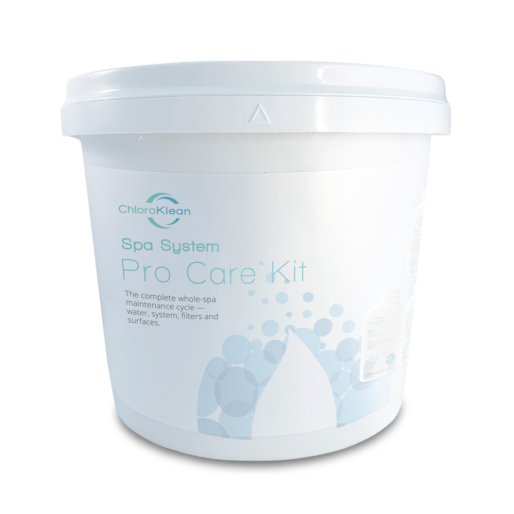 Spa System: Pro Care Kit - BPR Compliant Chlorine Dioxide Product by ChloroKlean